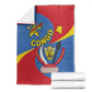 Congo-Kinshasa Independence Day Blanket Coat Of Arms - African Pattern