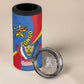 Congo-Kinshasa Independence Day 4 in 1 Can Cooler Tumbler Coat Of Arms - African Pattern