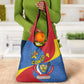 Congo-Kinshasa Independence Day Grocery Bag Coat Of Arms - African Pattern