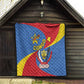 Congo-Kinshasa Independence Day Quilt Coat Of Arms - African Pattern