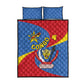 Congo-Kinshasa Independence Day Quilt Bed Set Coat Of Arms - African Pattern