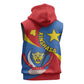 Congo-Kinshasa Independence Day Sleeveless Hoodie Coat Of Arms - African Pattern - African Pride
