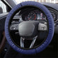 Tristan da Cunha Steering Wheel Cover Coat Of Arms Tropical Flowers
