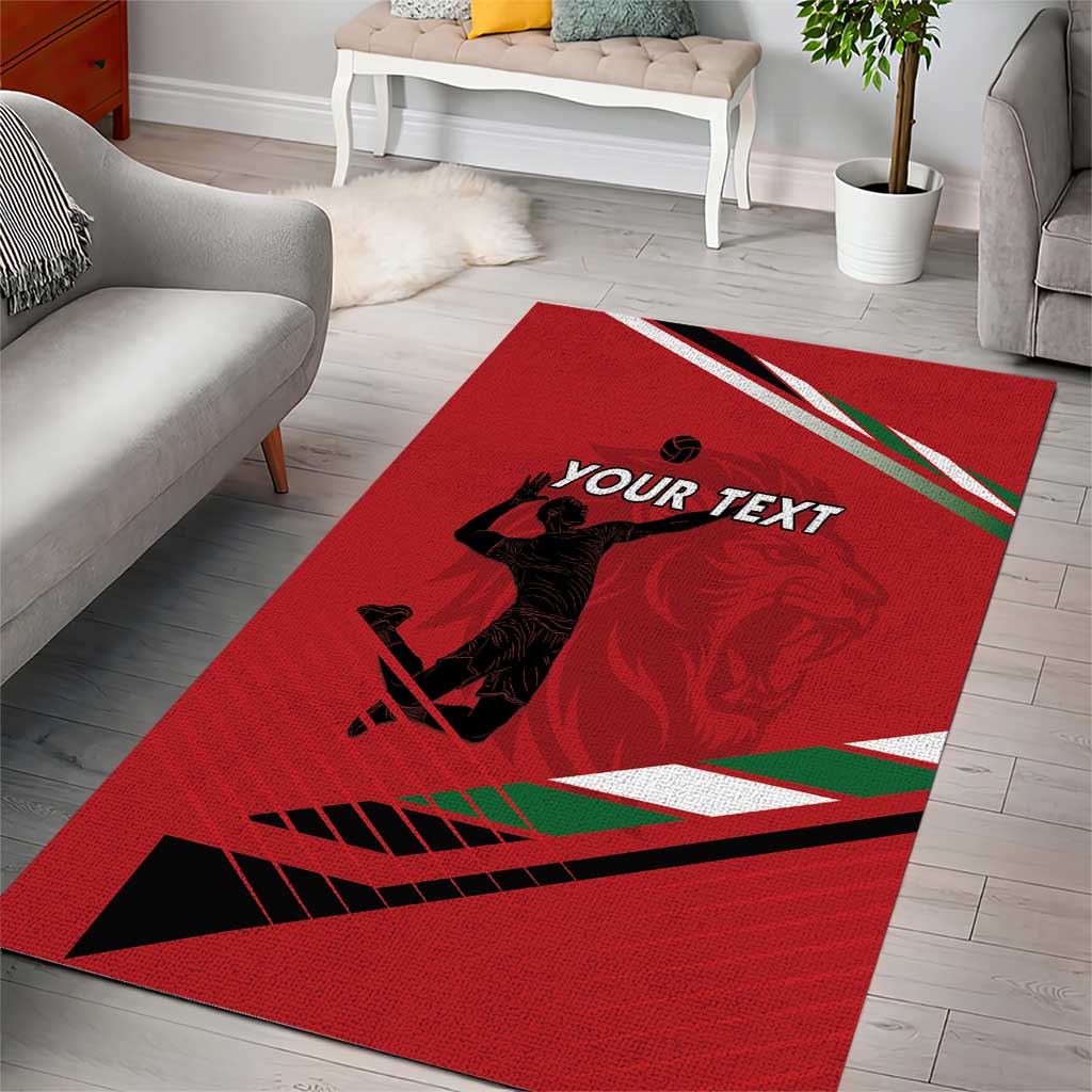 Custom Kenya Volleyball Area Rug Go Champions