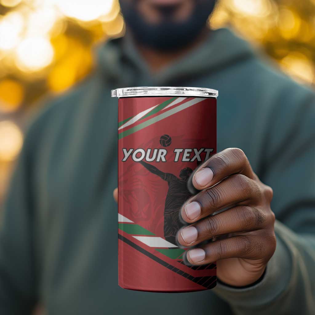 Custom Kenya Volleyball 4 in 1 Can Cooler Tumbler Go Champions