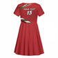 Custom Kenya Volleyball Kid Short Sleeve Dress Go Champions