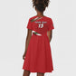 Custom Kenya Volleyball Kid Short Sleeve Dress Go Champions