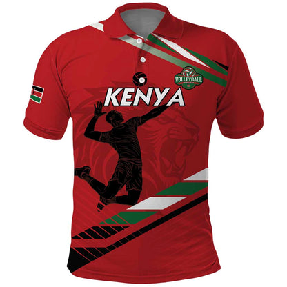 Custom Kenya Volleyball Polo Shirt Go Champions