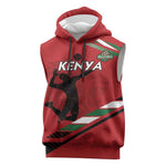 Custom Kenya Volleyball Sleeveless Hoodie Go Champions - African Pride