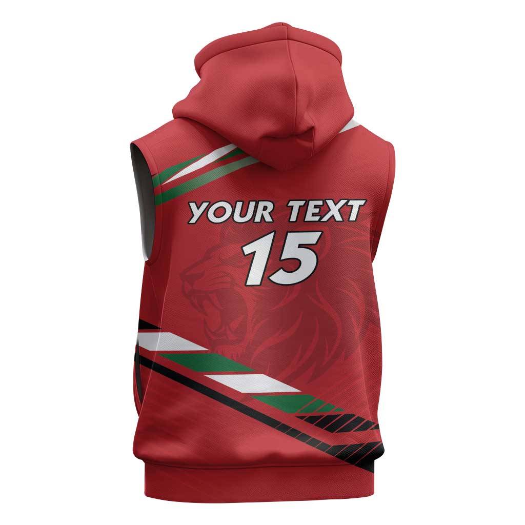 Custom Kenya Volleyball Sleeveless Hoodie Go Champions - African Pride