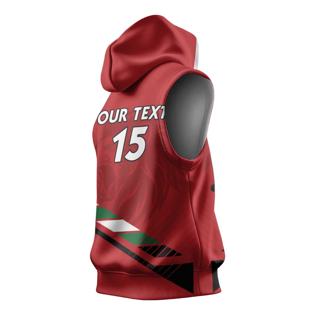 Custom Kenya Volleyball Sleeveless Hoodie Go Champions - African Pride