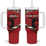 Custom Kenya Volleyball Tumbler With Handle Go Champions