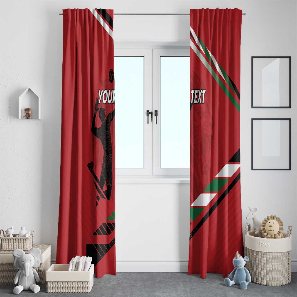Custom Kenya Volleyball Window Curtain Go Champions