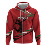 Custom Kenya Volleyball Zip Hoodie Go Champions