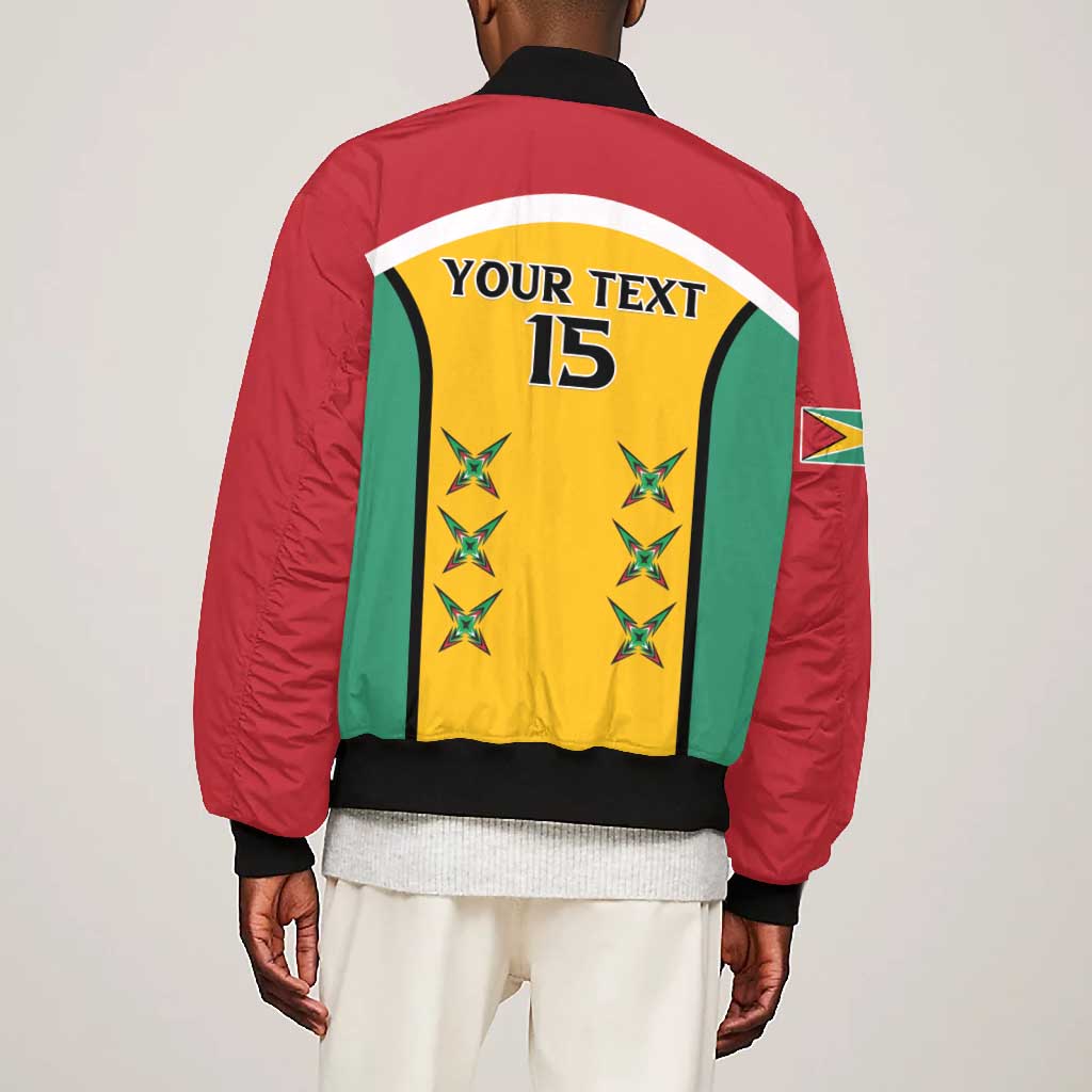 Guyana Cricket Custom Bomber Jacket Go Amazon Warriors Go - African Pride
