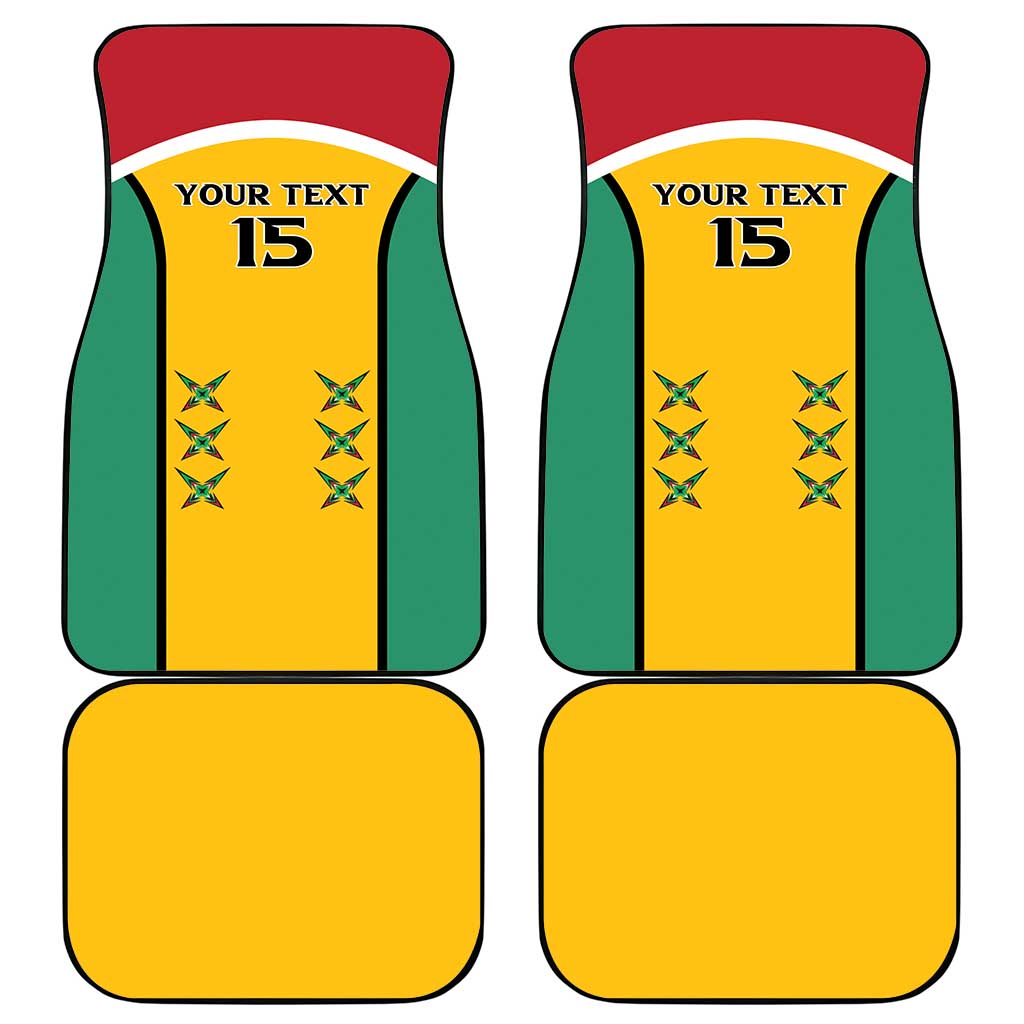 Guyana Cricket Custom Car Mats Go Amazon Warriors Go - African Pride