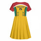 Guyana Cricket Custom Kid Short Sleeve Dress Go Amazon Warriors Go - African Pride