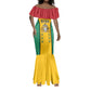 Guyana Cricket Custom Mermaid Dress Go Amazon Warriors Go - African Pride