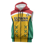 Guyana Cricket Sleeveless Zip Hoodie Go Amazon Warriors Go - African Pride