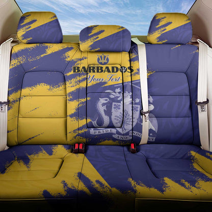 Barbados Royals Cricket Custom Back Car Seat Cover Coat Of Arms Flag Style - African Pride