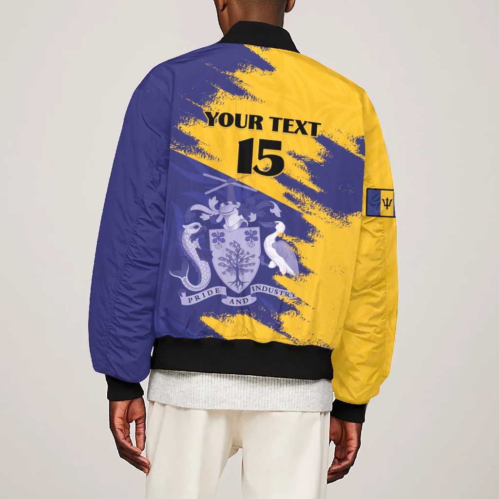 Barbados Royals Cricket Custom Bomber Jacket Coat Of Arms Flag Style - African Pride