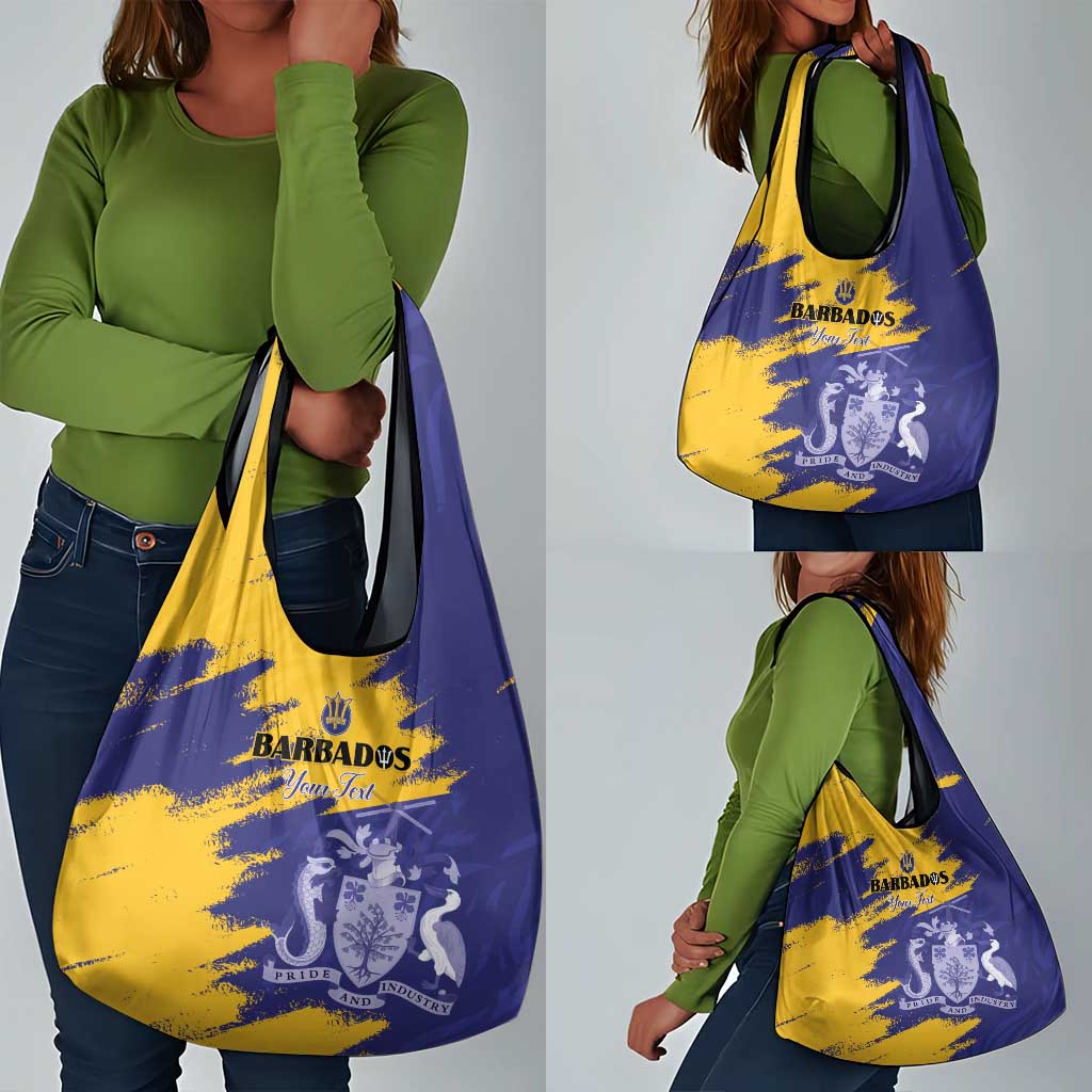Barbados Royals Cricket Custom Grocery Bag Coat Of Arms Flag Style - African Pride