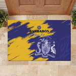 Barbados Royals Cricket Custom Rubber Doormat Coat Of Arms Flag Style - African Pride