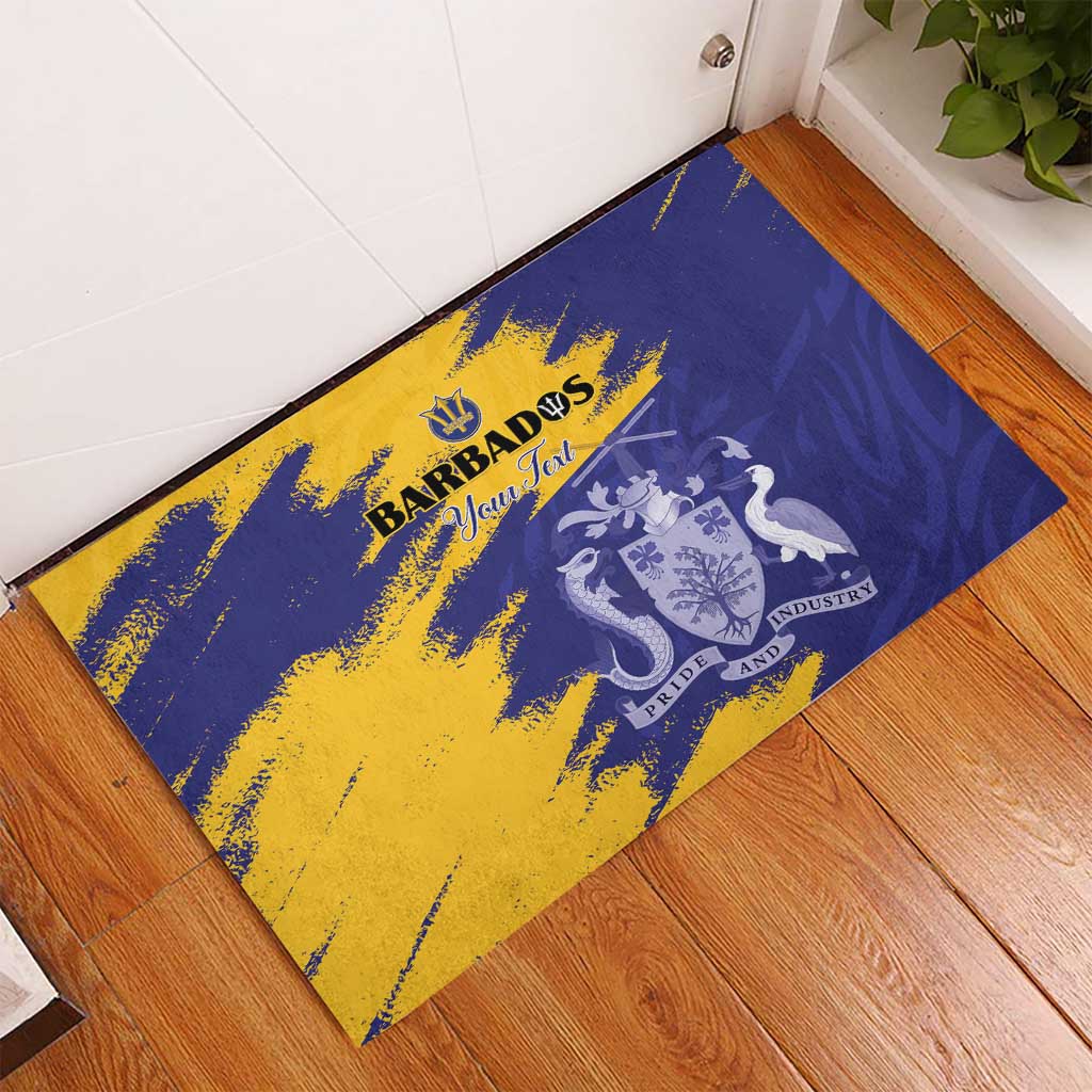 Barbados Royals Cricket Custom Rubber Doormat Coat Of Arms Flag Style - African Pride