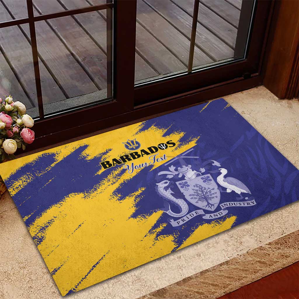 Barbados Royals Cricket Custom Rubber Doormat Coat Of Arms Flag Style - African Pride
