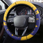 Barbados Royals Cricket Steering Wheel Cover Coat Of Arms Flag Style - African Pride