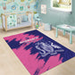 Barbados Royals Cricket Custom Area Rug Coat Of Arms Pink - Blue Color - African Pride