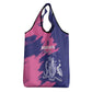 Barbados Royals Cricket Custom Grocery Bag Coat Of Arms Pink - Blue Color - African Pride