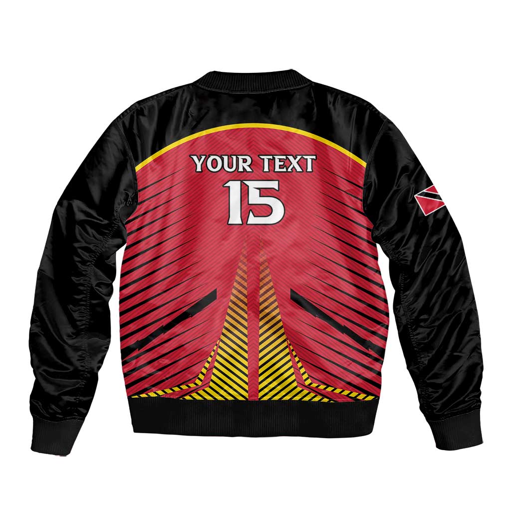 Trinidad and Tobago Cricket Custom Bomber Jacket Trinbago Strong - African Pride