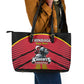 Trinidad and Tobago Cricket Custom Leather Tote Bag Trinbago Strong - African Pride