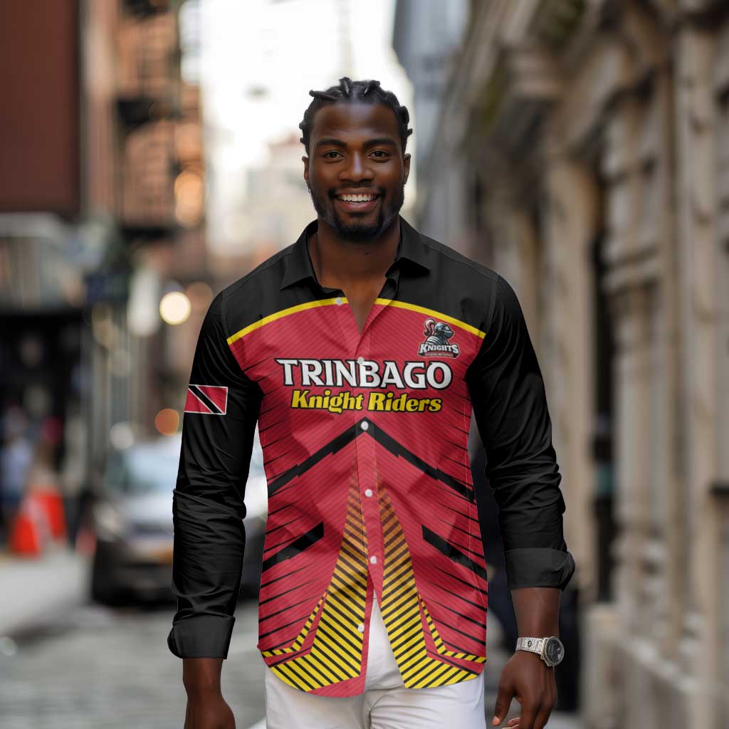 Trinidad and Tobago Cricket Custom Long Sleeve Button Shirt Trinbago Strong - African Pride