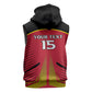 Trinidad and Tobago Cricket Sleeveless Zip Hoodie Trinbago Strong - African Pride