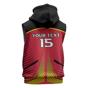 Trinidad and Tobago Cricket Sleeveless Zip Hoodie Trinbago Strong - African Pride