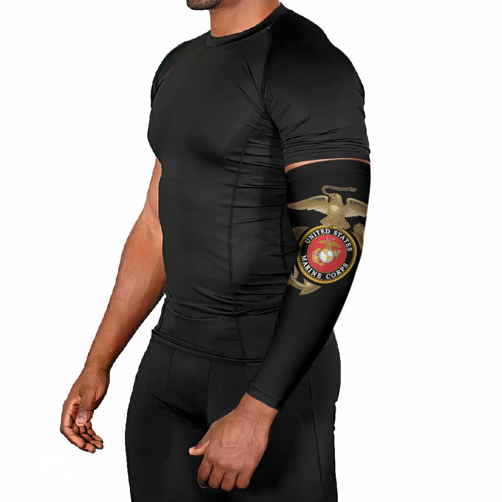Montford Point Marines Arm Sleeves The Right To Fight - Black