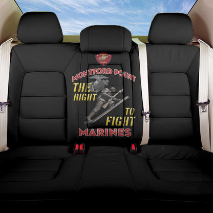 African American Heroes Back Car Seat Cover Montford Point Marines - Black - African Pride