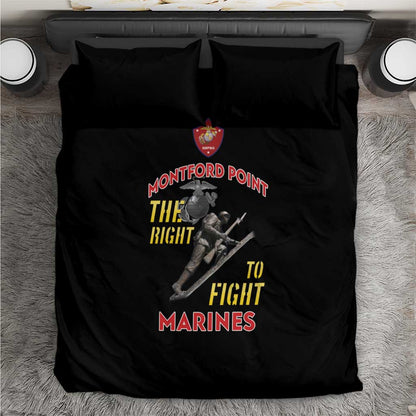 African American Heroes Bedding Set Montford Point Marines - Black - African Pride
