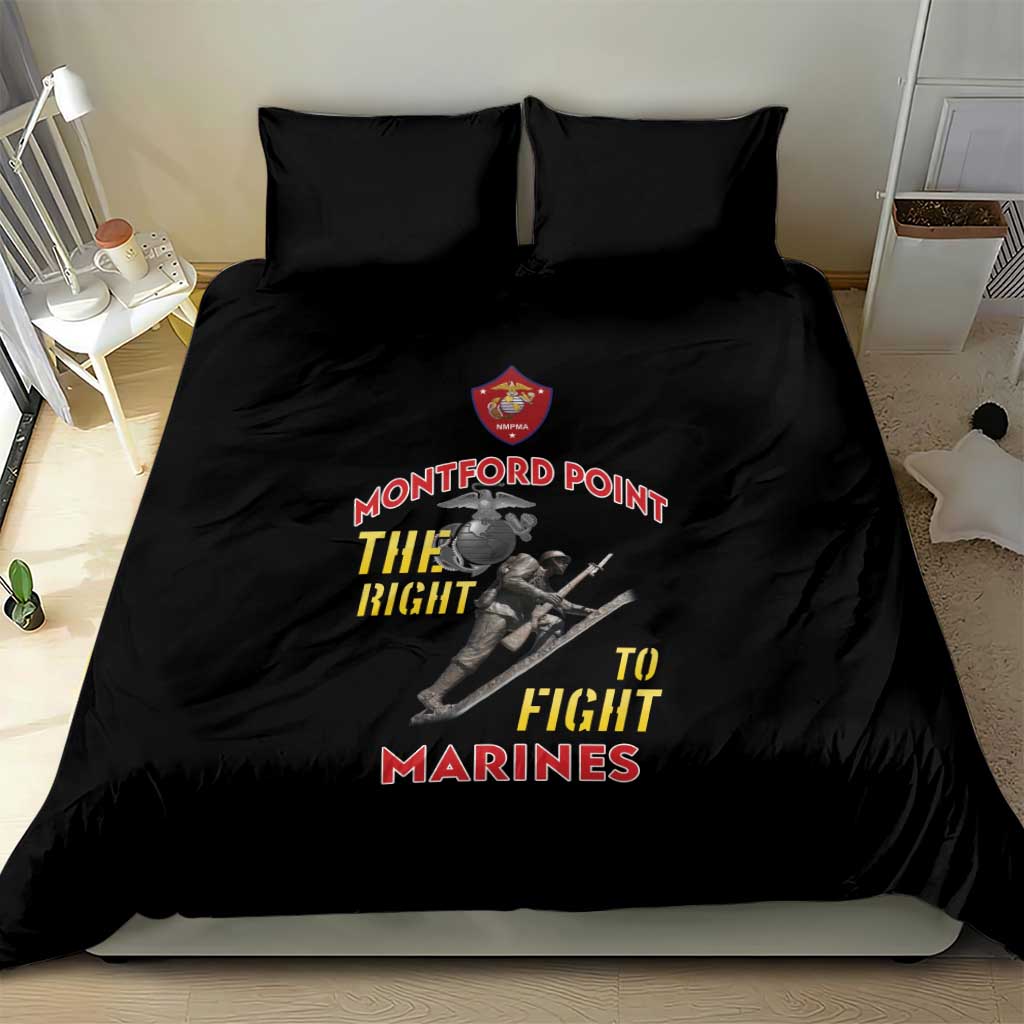 African American Heroes Bedding Set Montford Point Marines - Black - African Pride