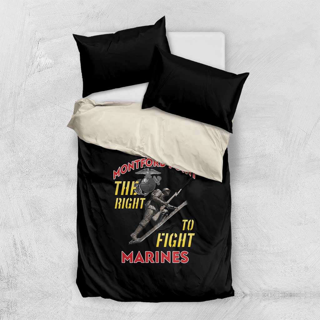 African American Heroes Bedding Set Montford Point Marines - Black - African Pride