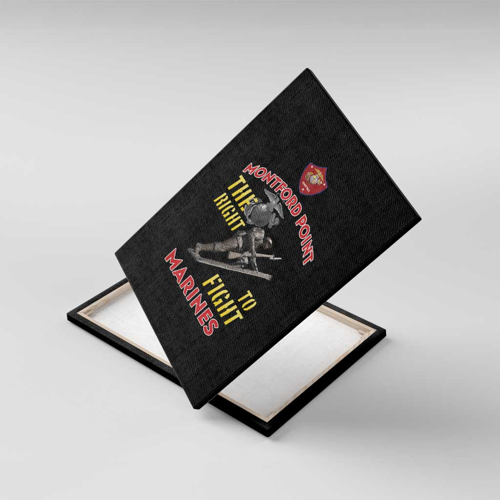 African American Heroes Canvas Wall Art Montford Point Marines - Black - African Pride