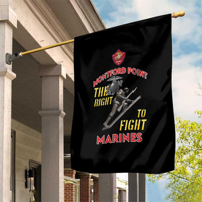 African American Heroes Garden Flag Montford Point Marines - Black - African Pride