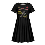 African American Heroes Kid Short Sleeve Dress Montford Point Marines - Black - African Pride