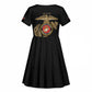 African American Heroes Kid Short Sleeve Dress Montford Point Marines - Black - African Pride