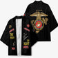 Montford Point Marines Kimono The Right To Fight - Black