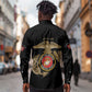 African American Heroes Long Sleeve Button Shirt Montford Point Marines - Black - African Pride