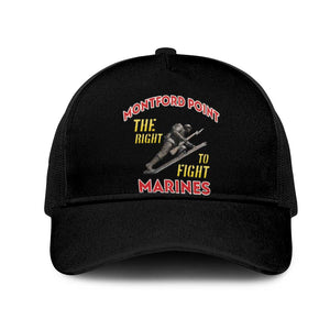 Montford Point Marines Mesh Trucker Cap The Right To Fight - Black - African Pride