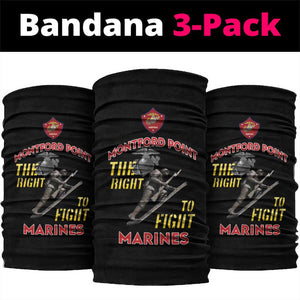 African American Heroes Neck Gaiter Montford Point Marines - Black LT15